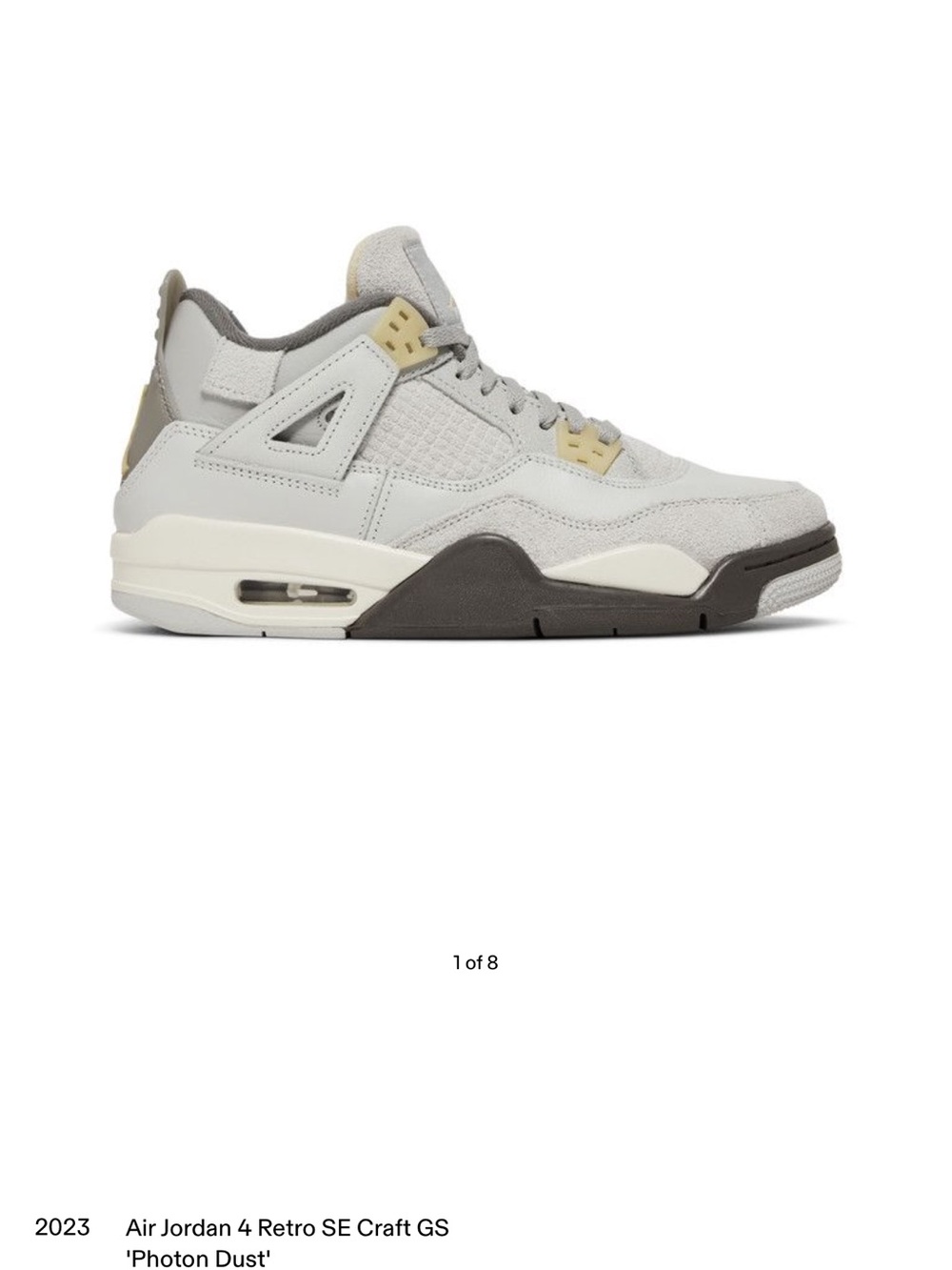 Jordan Kids Sneakers in White, Gray and Black